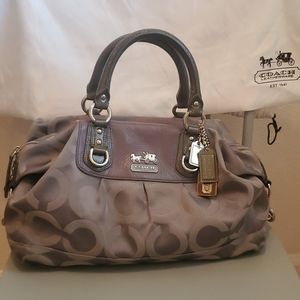 Coach Jacquard Satchel w/ wallet